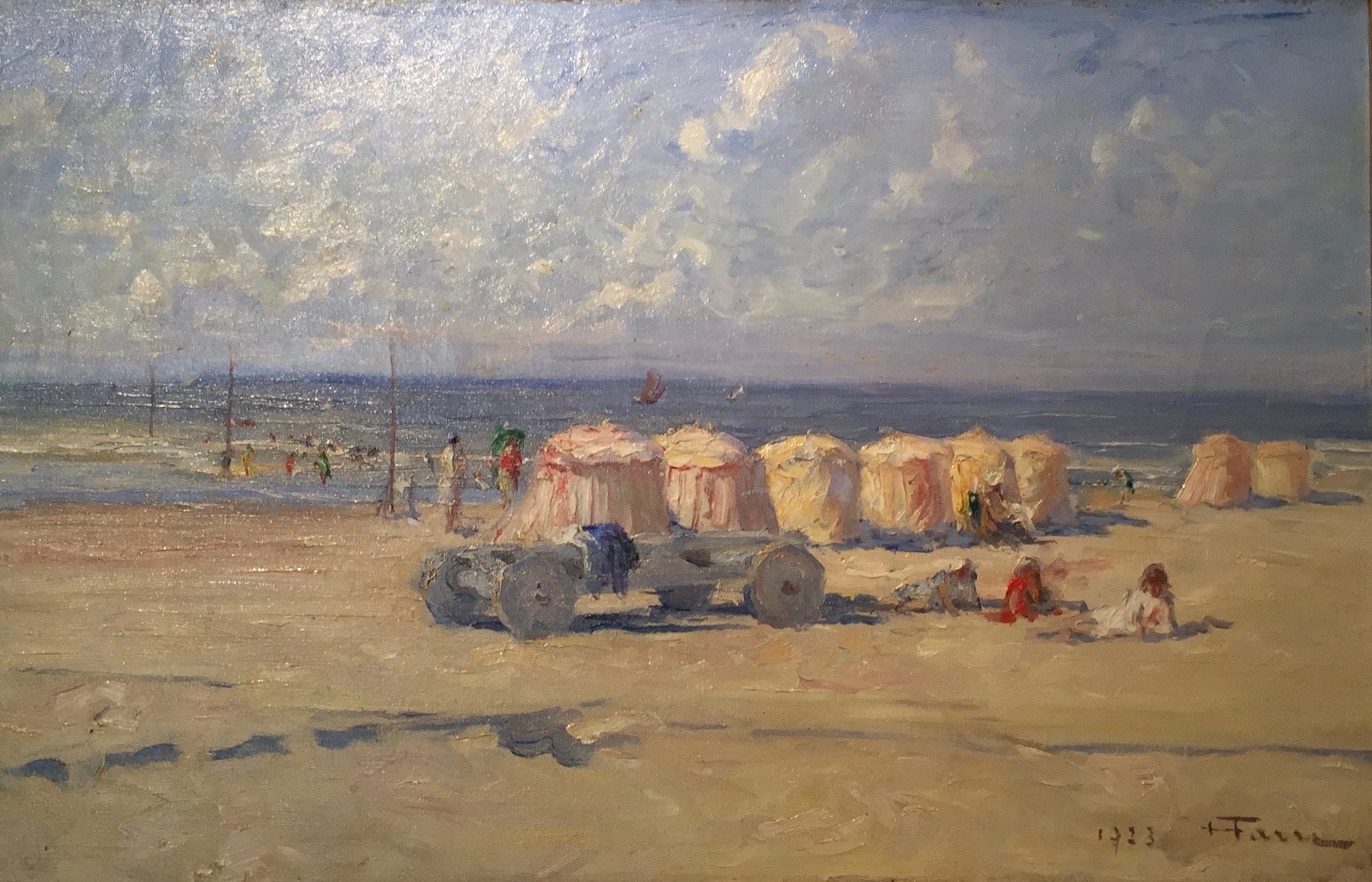 “Beach at Trouville”
